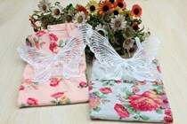 2021 Girls Summer Dress New Super Cute Three-dimensional Butterfly Wings Camisole Korean Version Cotton Printed T-Shirt