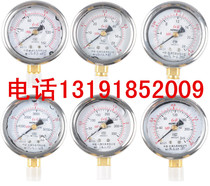 Red flag vibration-proof pressure gauge YTN100 0-0 6 1 1 6 2 5 4 6MPA stainless steel housing