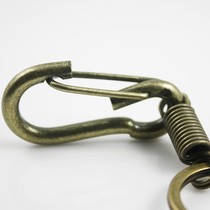 Boutique mens waist key chain classic vintage mens carabinee buckle classic retro strong and durable