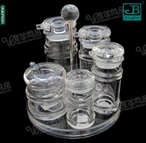 Garbo seasoning jar set acrylic seasoning bottle base soy sauce bottle vinegar bottle salt jar chili sauce jar chili sauce jar seasoning bottle