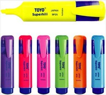 Toyo Highlighter TOYO SP-25 Highlighter TOYO Highlighter Color Marker Pen 7 colors