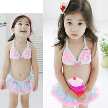 Baby swimsuit female baby girl swimsuit swimsuit 2021 New Yangqi Child Split South Korea Children Girl Spa