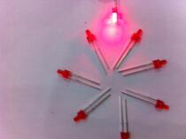 LED 2mm straight plug light red hair red green hair yellow yellow indicator light long feet bright