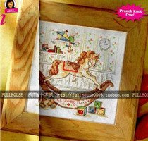 Cross stitch electronic picture redrawing source file-magazine-little Trojan horse birth certificate cartoon childrens room