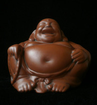 No 1408010 Purple Sand Laughing Buddha Maitreya Buddha sitting Buddha Statue large ornament