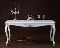 Spot European-style solid wood porch side table classical dressing table vanity mirror living room cabinet neoclassical porch table