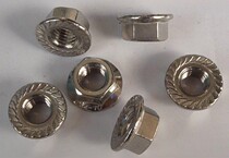 Stainless steel flange nut stainless steel non-slip toothed nut GB6177 M4-M12 100 only 1 pack