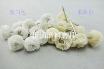 T type white wool line Mini brush plush wire pen brush electric drill electric grinding brush with shank wool wire wheel grinding head 20 * 3