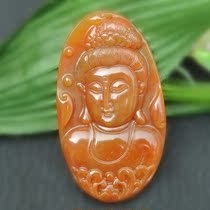 Yunnan Huanglong Jade Guanyin pendant pendant pendant kind of water is good without cracks can be made sweater chain Jade Guanyin pendant