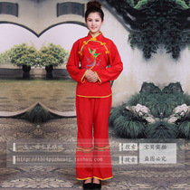  Special offer Yangge clothing Chinese wedding clothing Waist drum clothing Bridesmaid matchmaker clothing Maid service maid service Stage performance clothing