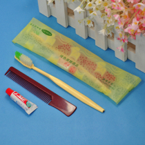Hotel supplies disposable dental equipment hotel room cream toothbrush toothpaste three-in-one set wash