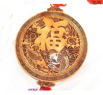 Feng Shui mahogany rich fish Pisces play Lotus to resolve the living room wearing auspicious pendants