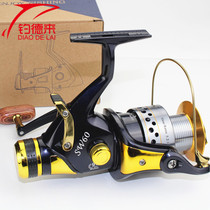 SW6000 type front and rear brake conversion fishing wheel full metal head 9 1 shaft spinning wheel fish wire wheel sea fishing wheel