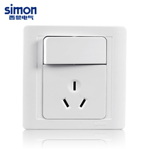 Simon switch socket panel Simon 55 series 10A three hole socket with switch N51083Bsimon
