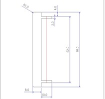 Full aluminum alloy profile panel material with height 70 wall thickness 8mm suitable for yourself DIY (one meter price)
