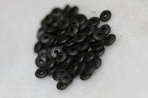 Tibetan Buddhist pearl accessories old material pure black purple sandalwood with a diameter of 0 5cm 5cm