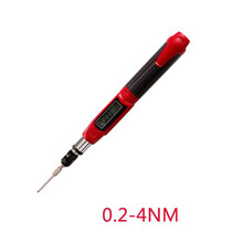 Taiwan imported digital display torque screwdriver 0 2-4NM torque torque replaceable head screwdriver screwdriver