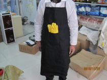 Denim apron Labor insurance apron cleaning splash-proof protection Industrial lathe apron increased and thickened 1 meter