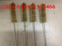 Industrial bristle brush Copper wire brush Pipe brush Rust removal brush Round copper pipe brush cleaning and burr removal