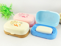 Revitalizing soap box creative one-cover laundry soap box colorful soap box can be drained soap box with lid