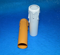 Candle chandelier sleeve DIY decorative straight tube special candle crystal lamp plastic sleeve lighting accessories