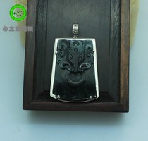 (Xing Family Workshop) Emerald Square Card Pendant Personality Customized 18K Gold Inlay 102556
