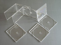 Music CD square box single disc disc box CD box transparent hard plastic box 08 single-sided transparent CD box
