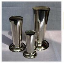 Stainless steel tweezers tube (inverted cone type with lid)Small