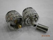 Pure copper UHF-C-J-3 gold-plated center for easy soldering RG58 3DFB cable coaxial connector