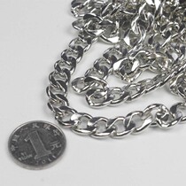 DIY silver wide chain clothing chain chain chain prop chain plating chain 10mm wide 15 yuan m