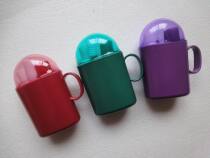 South Korea imported dental three-piece travel mini dustproof toothbrush toothpaste with cover tooth box