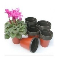 Environmental protection PP material plastic flower pot field style ground flower green planting potted plant universal 12 cm flower pot