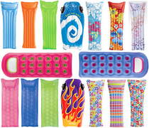 INTEX Thickened Inflatable Floating Board Air Cushion Bed Water Floating bed Dried swimming Inflatable Bed Beach Mat