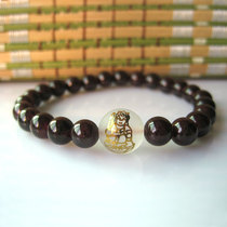 Xiangan Pavilion Garnet Immovable Bodhisattva Bracelet Chicken Benign Buddha Bracelet 6MM Women 』