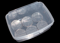Mini transparent plastic storage box jewelry box spare parts parts box needle box small medicine box