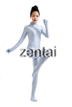 cosplay tights half pack tights chinese lycra zentai silver lycra tights