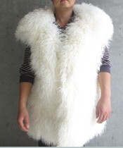 Fur one-piece beach sheepskin mens coat Waistcoat waistcoat Bao Shaanxi old sheepskin coat Sheepskin coat