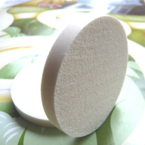 Wholesale photo studio special sponge puff small round white dry and wet natural puff makeup tools