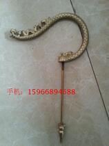 Painted Brow Cage Accessories Pure Brass Brass Cage Hook Hook Handle Brass Material Squirrel-Shaped Bird Cage