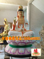 Guanyin Bodhisattva Factory Direct resin Buddha Glass Idol White Guanyin 1 6 m
