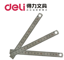 Del 8461 steel ruler Del Li 15cm steel straighter scale drawing ruler practical type