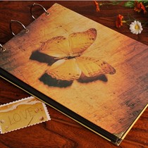 (Butterfly Dream) Vintage DIY Sticky Album Growth Commemorative Handmade Album Free 102 Corner Stickers