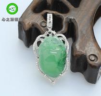 (Xing Family Workshop) Emerald Forpeach Pendant Personality Customized K Gold Inlaid Section 101770
