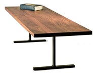 Jinfeng wrought iron solid wood retro old pine wrought iron workbench wrought iron old desk computer desk dining table