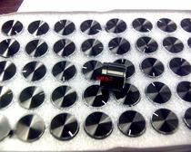 High-grade excellent quality aluminum alloy knob diameter 15 High 17 15*17 black flower shaft half shaft