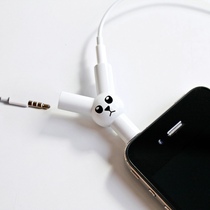 Suck UK Rabbit Earphone Splitter Jack Rabbit Couple Earphone Splitter