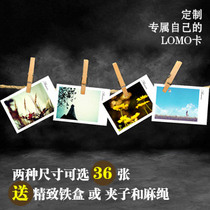 Cross Section Lomo Cards Custom Photos Make Birthday Card Diy Bookmark for a delivery clip and a hemp rope