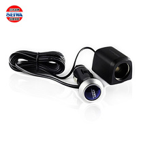 Japan SEIWA extension cable 3 meters cigarette lighter conversion head car lamp power outlet 1 hole car charger
