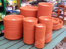 Fall in love with the garden) IRIS Flower pottery clay wind round basin tray chassis