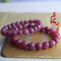 Natural Ruby Bracelet Women Brazilian Red Treasure Handstring Faceted Ruby Crystal Bracelet